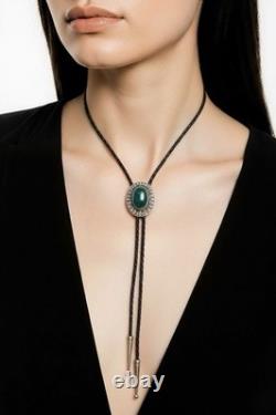 Vintage Native American Sterling Silver Bolo Tie