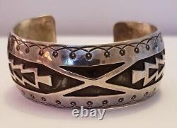 Vintage Native American Sterling Silver Bracelet Lot