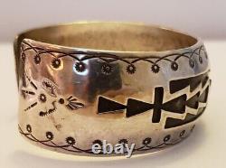 Vintage Native American Sterling Silver Bracelet Lot