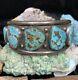 Vintage, Native American Sterling Silver & Gem Turquoise Cuff Bracelet, 75.6g