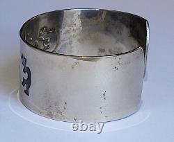 Vintage Native American Sterling Silver Kokopelli Dancers Sun Cuff Bracelet 7in