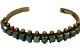 Vintage Native American Sterling Silver Turquoise Cuff Bracelet Sgned Betsol