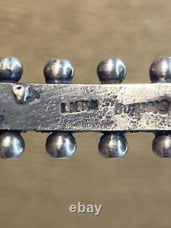 Vintage Native American Sterling Silver Turquoise Cuff Bracelet Sgned Betsol