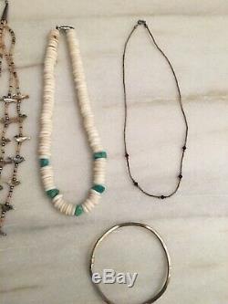 Vintage Native American Sterling Silver Turquoise Southwestern Jewelry Ring Lot