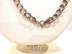 Vintage Native American Sterling Silver Wampum Shell Pendant Necklace 24