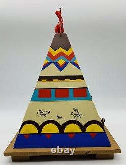 Vintage Native? American Style? Musical TeePee Jewelry Box? Indian Love Call