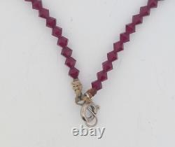 Vintage Native American Style Sterling Silver Necklace Size 16