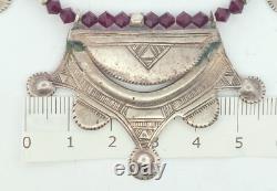 Vintage Native American Style Sterling Silver Necklace Size 16