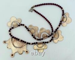 Vintage Native American Style Sterling Silver Necklace Size 16