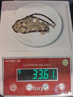 Vintage Native American Style Sterling Silver Necklace Size 16