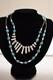 Vintage Native American Style Turquoise Shell Necklace 24