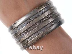 Vintage Native American Tufa Cast Cuff bracelet