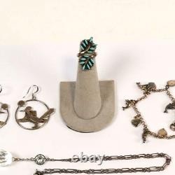 Vintage Native American Turquoise/925 Silver Jewelry Lot