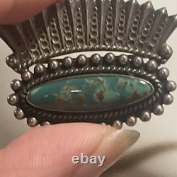 Vintage Native American Turquoise Brooch