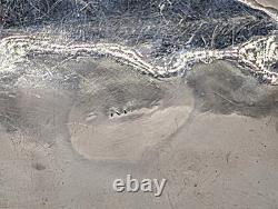 Vintage Native American Turquoise Nugget Cluster Belt Buckle Handmade Jewelry