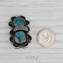 Vintage Native American Turquoise Ring Sterling Silver Navajo Jewelry Size 7.5