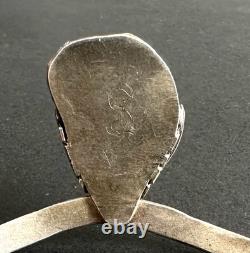 Vintage Native American Turquoise Sterling Silver Cuff Bracelet 6-1/4 #313