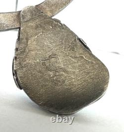 Vintage Native American Turquoise Sterling Silver Cuff Bracelet 6-1/4 #313