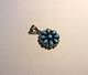 Vintage Native American Turquoise and Sterling Silver Pendant