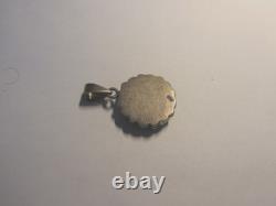 Vintage Native American Turquoise and Sterling Silver Pendant