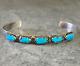 Vintage Native American ZUNI CHEAMA Turquoise Sterling silver Bracelet