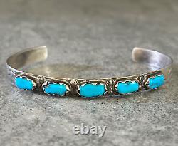 Vintage Native American ZUNI CHEAMA Turquoise Sterling silver Bracelet