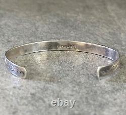 Vintage Native American ZUNI CHEAMA Turquoise Sterling silver Bracelet
