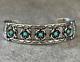 Vintage Native American ZUNI E&C WASETA Turquoise Sterling silver Bracelet