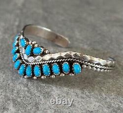Vintage Native American ZUNI NELSON HARRY Turquoise Sterling silver Bracelet