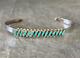 Vintage Native American ZUNI Needlepoint Turquoise Sterling silver Bracelet