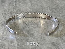 Vintage Native American ZUNI Needlepoint Turquoise Sterling silver Bracelet