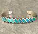 Vintage Native American ZUNI Turquoise Carinated Sterling silver Bracelet