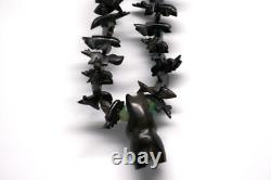 Vintage Native American Zuni Carved Fetish Necklace Jewelry