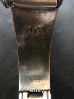 Vintage Native American Zuni Sterling Silver Ladies Watch Tips Bracelet Jewelry