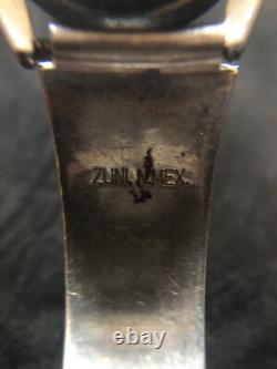 Vintage Native American Zuni Sterling Silver Ladies Watch Tips Bracelet Jewelry
