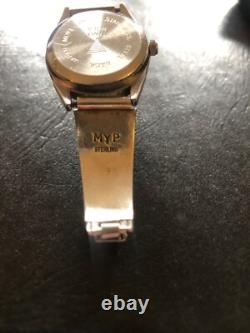 Vintage Native American Zuni Sterling Silver Ladies Watch Tips Bracelet Jewelry