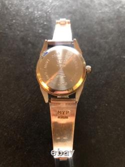 Vintage Native American Zuni Sterling Silver Ladies Watch Tips Bracelet Jewelry