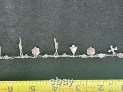 Vintage Native American Zuni Sterling Silver Turquoise Bracelet