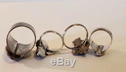 Vintage Native American and Southwestern Sterling Silver Ring Lot