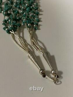 Vintage Native American jewelry solid 925 Sterling and turquoise