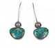 Vintage Native American silver High grade turquoise earrings