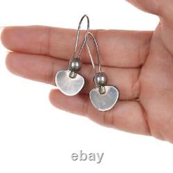 Vintage Native American silver High grade turquoise earrings
