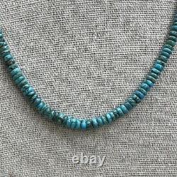 Vintage Native American, turquoise Heishi Bead necklace