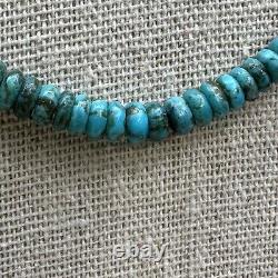 Vintage Native American, turquoise Heishi Bead necklace