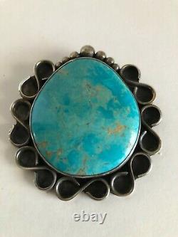 Vintage Native American turquoise pendant / Native American Jewelry