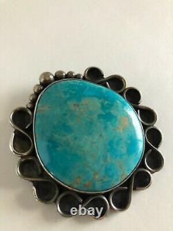 Vintage Native American turquoise pendant / Native American Jewelry