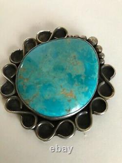 Vintage Native American turquoise pendant / Native American Jewelry