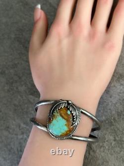 Vintage Native Native American Navajo Turquoise Sterling silver Bracelet
