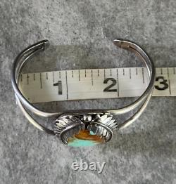 Vintage Native Native American Navajo Turquoise Sterling silver Bracelet