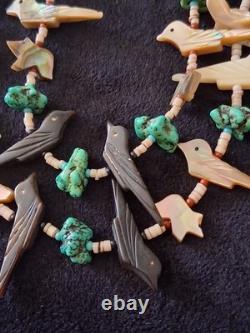 Vintage Native Two Strand Fettish Necklace 24 72 Total Carved Animals